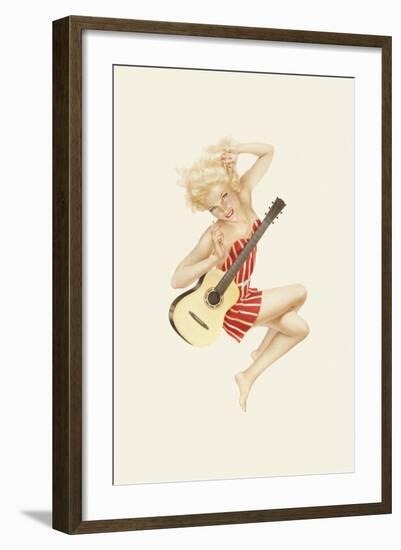 Varga Girl, October 1942-Alberto Vargas-Framed Art Print