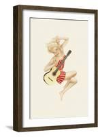 Varga Girl, October 1942-Alberto Vargas-Framed Art Print