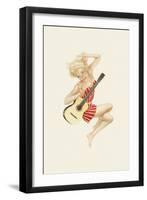 Varga Girl, October 1942-Alberto Vargas-Framed Art Print