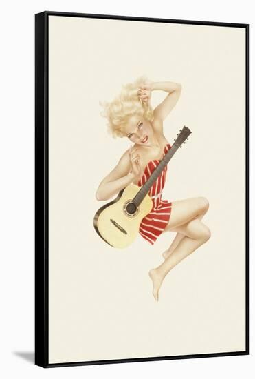 Varga Girl, October 1942-Alberto Vargas-Framed Stretched Canvas