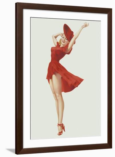 Varga Girl, September 1941-Alberto Vargas-Framed Art Print