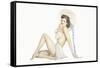 Varga Girl, September 1942-Alberto Vargas-Framed Stretched Canvas