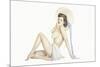 Varga Girl, September 1942-Alberto Vargas-Mounted Art Print