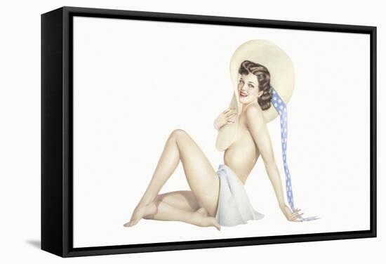 Varga Girl, September 1942-Alberto Vargas-Framed Stretched Canvas