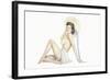 Varga Girl, September 1942-Alberto Vargas-Framed Art Print