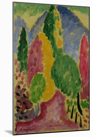 Variation, 1914-Alexej Von Jawlensky-Mounted Giclee Print