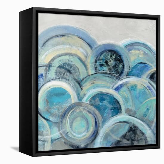 Variation Blue Grey III-Silvia Vassileva-Framed Stretched Canvas