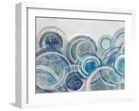 Variation Blue Grey Pink Crop-Silvia Vassileva-Framed Art Print