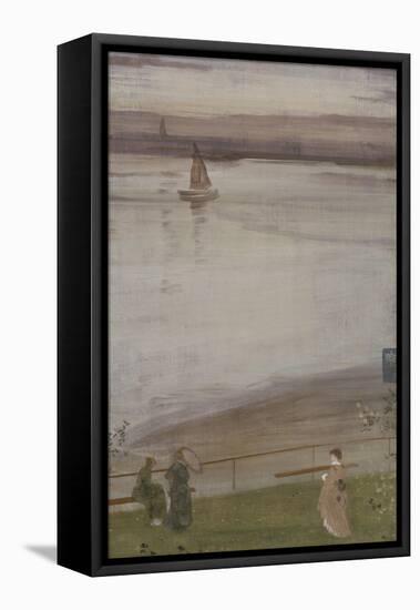 Variations en violet et vert-James Abbott McNeill Whistler-Framed Stretched Canvas