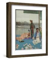 Variations in Flesh Colour and Green, the Balcony, C.1870-79-James Abbott McNeill Whistler-Framed Giclee Print