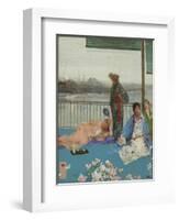 Variations in Flesh Colour and Green, the Balcony, C.1870-79-James Abbott McNeill Whistler-Framed Giclee Print