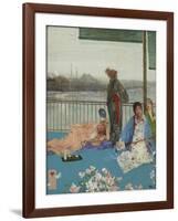 Variations in Flesh Colour and Green, the Balcony, C.1870-79-James Abbott McNeill Whistler-Framed Giclee Print