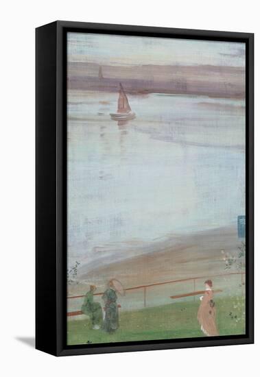 Variations in Violet and Green-James Abbott McNeill Whistler-Framed Stretched Canvas