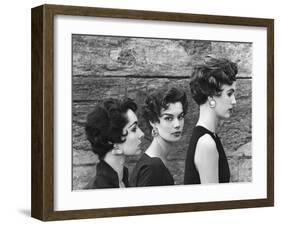 Variations of an Italian Haircut Labeled with Artistic License by Hairdresser Marcel-Yale Joel-Framed Photographic Print