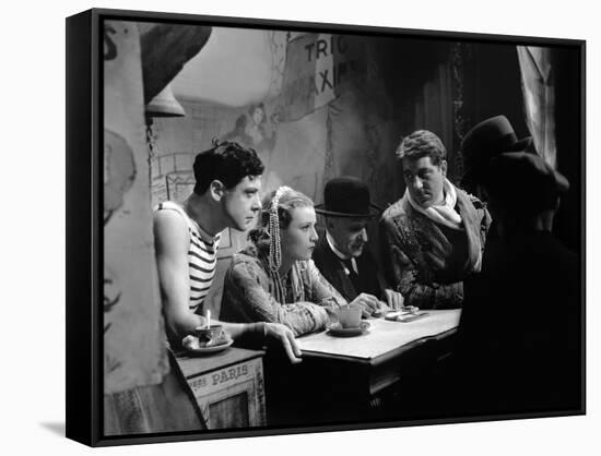 Varietes Nicolas Farkas with Fernand Gravey, Annabella and Jean Gab 1935 (b/w photo)-null-Framed Stretched Canvas