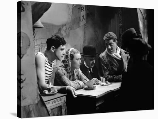 Varietes Nicolas Farkas with Fernand Gravey, Annabella and Jean Gab 1935 (b/w photo)-null-Stretched Canvas
