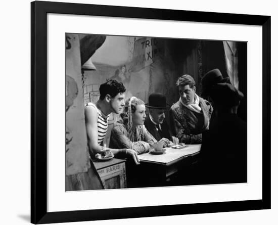 Varietes Nicolas Farkas with Fernand Gravey, Annabella and Jean Gab 1935 (b/w photo)-null-Framed Photo