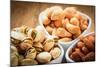 Varieties of Nuts: Cashew, Pistachio, Almond.-Voy-Mounted Photographic Print