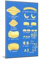 Varieties of Pasta-null-Mounted Art Print