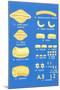 Varieties of Pasta-Found Image Press-Mounted Giclee Print