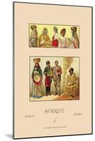 Variety of African Costumes-Racinet-Mounted Art Print