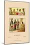 Variety of African Costumes-Racinet-Mounted Art Print