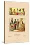 Variety of African Costumes-Racinet-Stretched Canvas