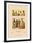 Variety of African Costumes-Racinet-Framed Art Print