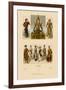 Variety of Asian Costumes-Racinet-Framed Art Print