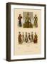 Variety of Asian Costumes-Racinet-Framed Art Print