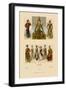 Variety of Asian Costumes-Racinet-Framed Art Print