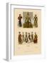 Variety of Asian Costumes-Racinet-Framed Art Print