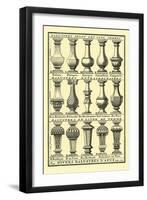 Variety of Balustrades-null-Framed Art Print