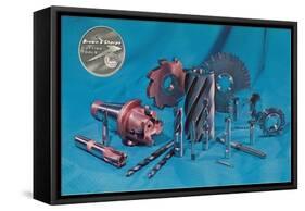 Variety of Cutting Tools-null-Framed Stretched Canvas