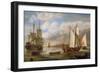 Variety of Dutch Boats: Sailboats, Ships and Barges. Oil on Canvas by Lieve Pietersz Verschuier (16-Lieve Verschuier-Framed Giclee Print