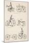 Variety of Early Bicycles-null-Mounted Premium Giclee Print