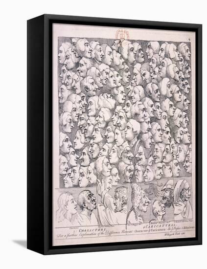 Variety of Expressions, 1743-William Hogarth-Framed Stretched Canvas