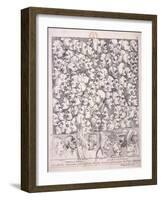 Variety of Expressions, 1743-William Hogarth-Framed Giclee Print