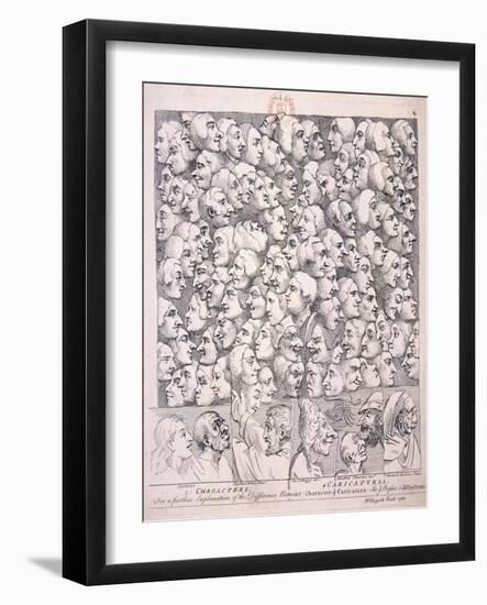 Variety of Expressions, 1743-William Hogarth-Framed Giclee Print