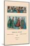 Variety of Fifteenth Century French Costumes-Racinet-Mounted Art Print