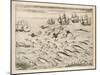 Variety of Fish Flying Fish Whales and Seals Seen by Ships En Route to India-Theodor de Bry-Mounted Art Print