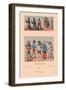 Variety of French Medieval Costumes-Racinet-Framed Art Print