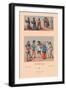 Variety of French Medieval Costumes-Racinet-Framed Art Print