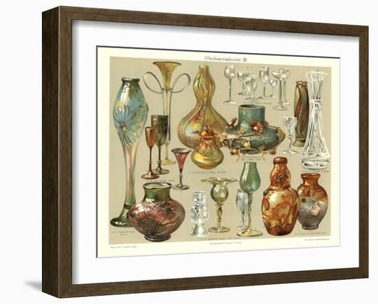 Variety of Glasswork-null-Framed Art Print