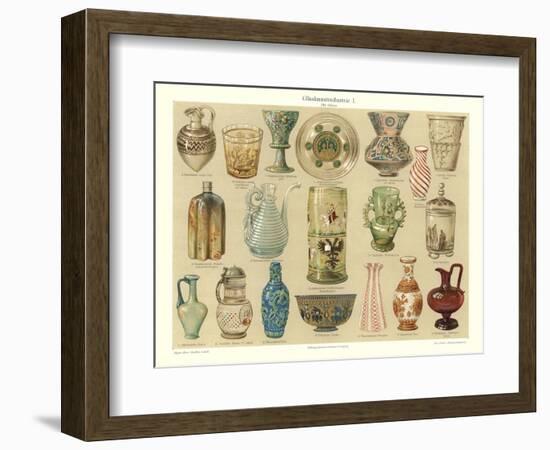 Variety of Glasswork-null-Framed Art Print