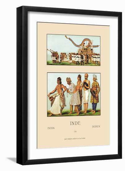 Variety of Indian Ceremonial Garb-Racinet-Framed Art Print