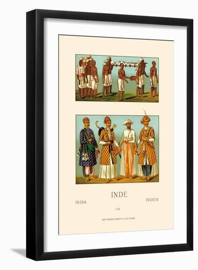 Variety of Indian Ceremonial Garb-Racinet-Framed Art Print