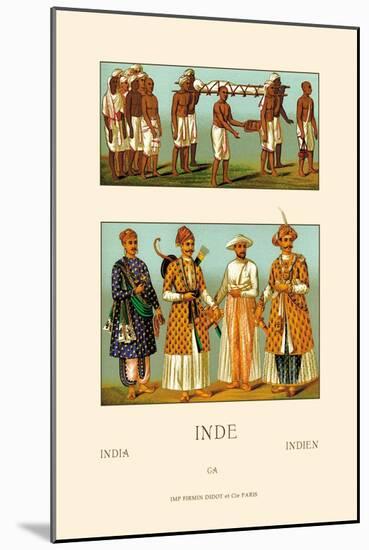 Variety of Indian Ceremonial Garb-Racinet-Mounted Art Print