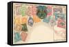 Variety of Mexican Stamps-null-Framed Stretched Canvas