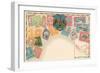 Variety of Mexican Stamps-null-Framed Art Print